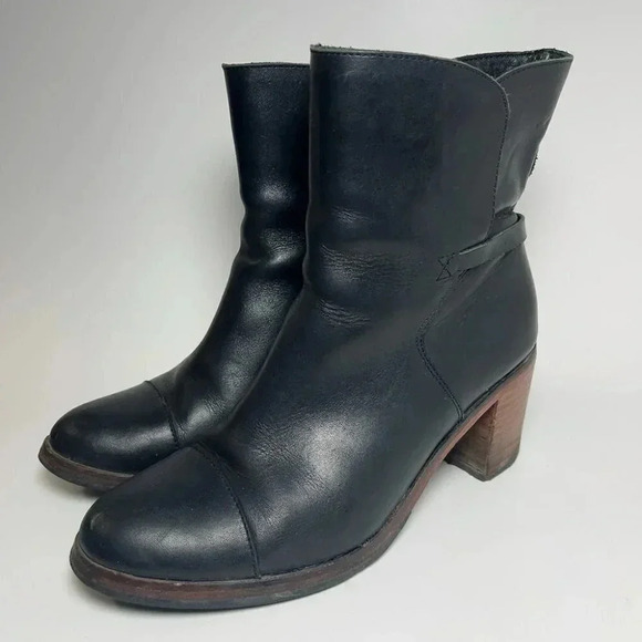 Wolverine 1000 Mile Leather Samantha Pleet Bonny Boots Black - Picture 3 of 12